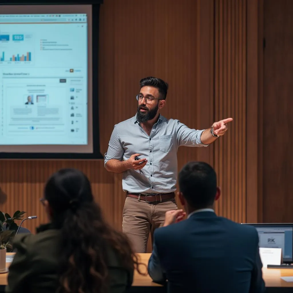 Competición de pitch entre startups